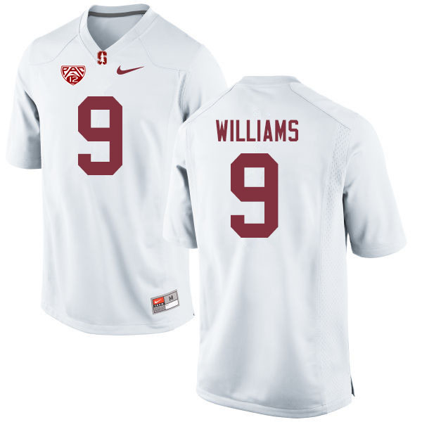 Men #9 Noah Williams Stanford Cardinal College Football Jerseys Sale-White - Click Image to Close